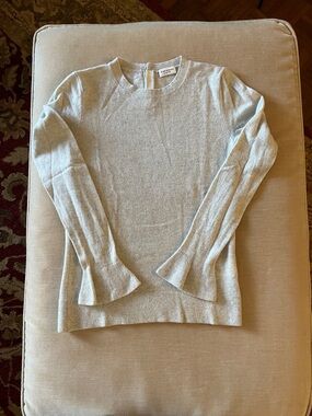 Club Monaco Light Gray Cashmere Crewneck Sweater Sz S